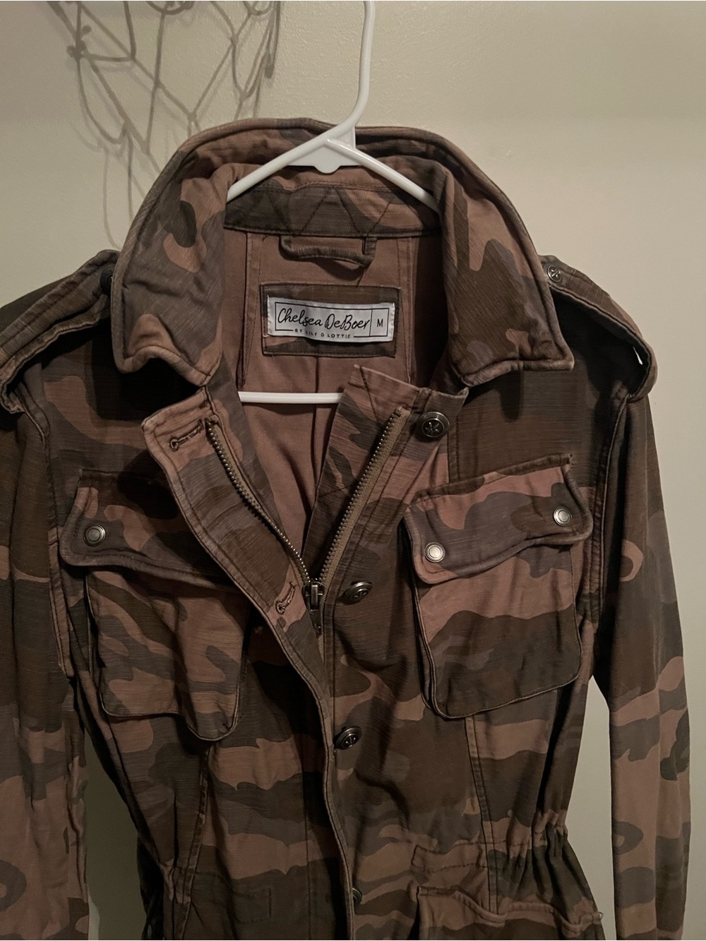 Women's Brown Camo Utility Jacket